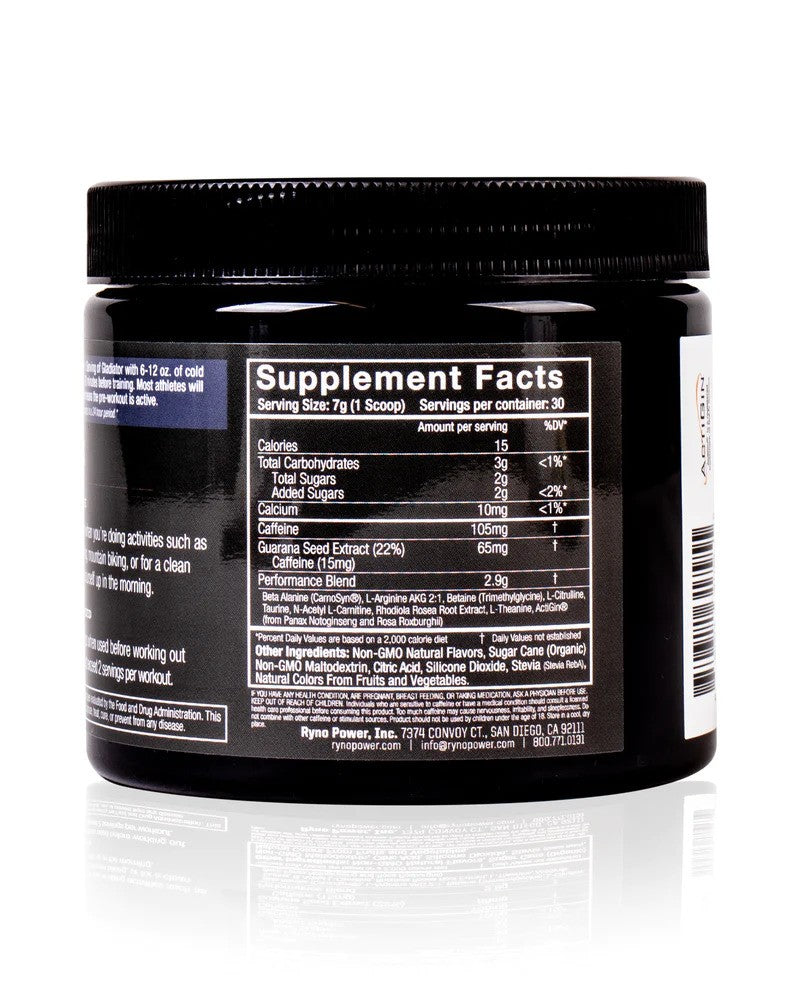 Ryno Power Gladiator Tub Concord Grape 150g