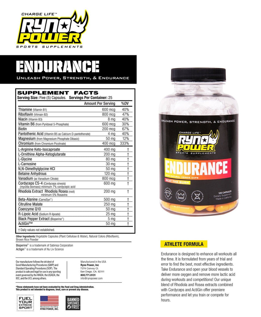 Ryno Power Endurance Plus Power Package L/L