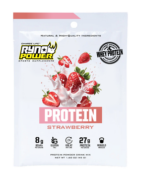 Ryno Power 12pk Single Serving Strawberry Protein