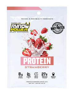 Ryno Power Strawberry Whey Protein Powder  Single