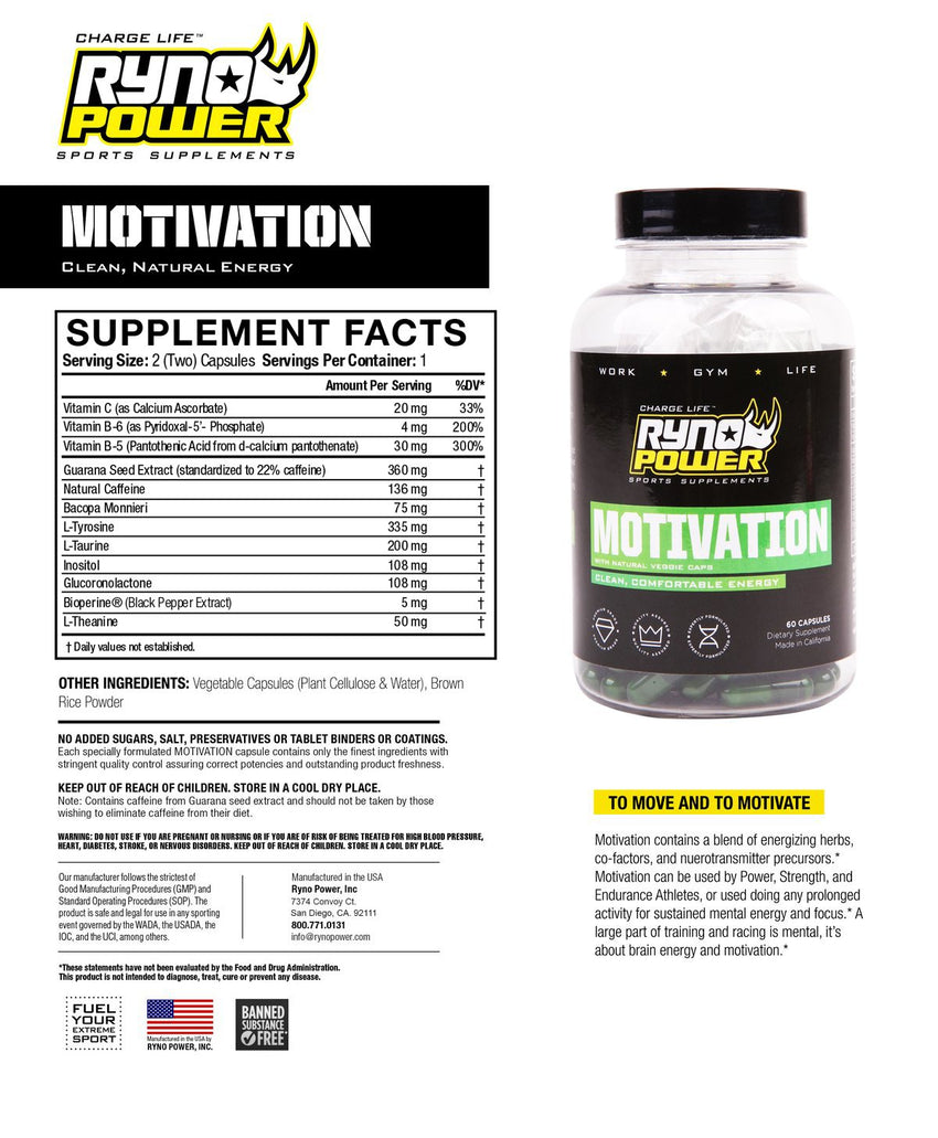 Ryno Power Motivation Capsules